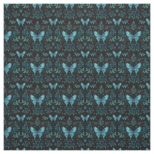 Midnight Moth Stof (Swatch)