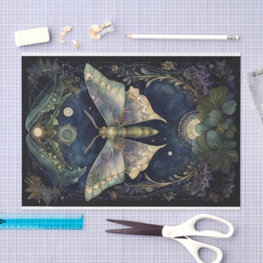 Midnight Moth Tissuepapier (Craft)