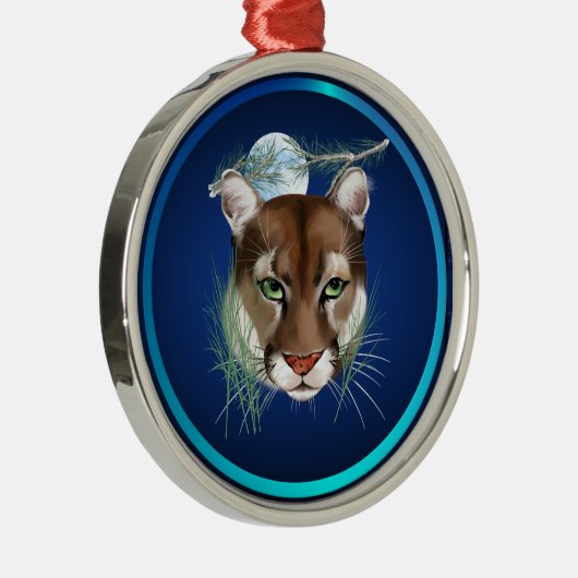 Midnight Mountain Lion Ornament (Rechts)
