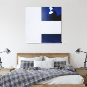 Midnight Muse in zwart-wit Canvas Afdruk (Insitu (Slaapkamer))