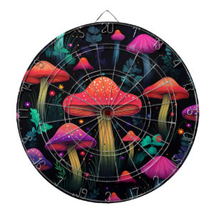 Midnight Mushrooms Dartboard Dartbord
