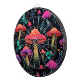 Midnight Mushrooms Dartboard Dartbord (Voorkant Rechts)