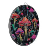 Midnight Mushrooms Dartboard Dartbord (Voorkant Links)