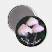 Midnight Mushrooms Nature Personalized Magneet (Voorkant / Achterkant)