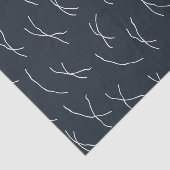 Midnight Navy Abstract Sketchy Dashes Tissuepapier (Detail)