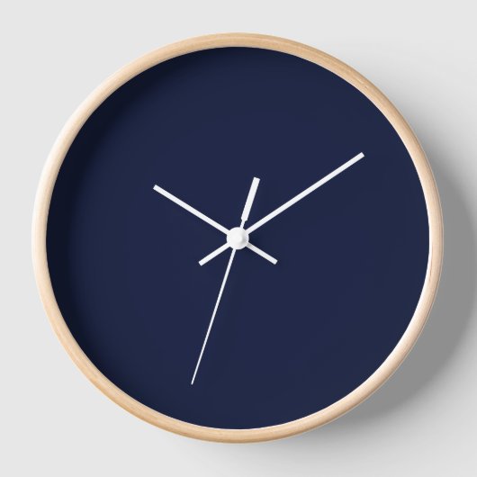 Midnight Navy Blue Solid Color (Voorkant)