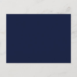 Midnight Navy Blue Solid Color Briefkaart