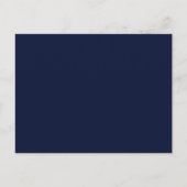 Midnight Navy Blue Solid Color Briefkaart (Voorkant)