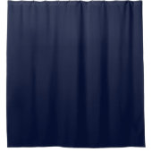 Midnight Navy Blue Solid Color Douchegordijn (Voorkant)