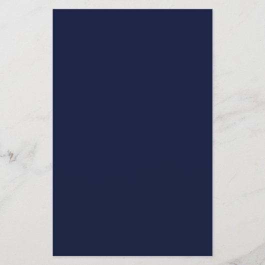 Midnight Navy Blue Solid Color Flyer (Voorkant)