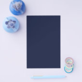 Midnight Navy Blue Solid Color Flyer (Enkel)