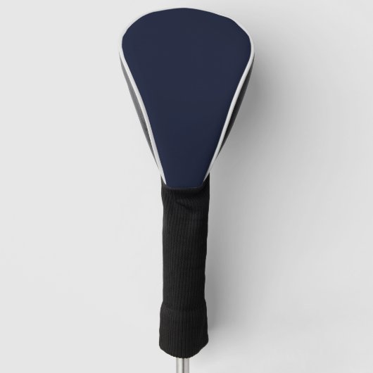 Midnight Navy Blue Solid Color Golfheadcover (Voorkant)