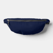 Midnight Navy Blue Solid Color Heuptasje (Liggend)