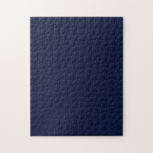Midnight Navy Blue Solid Color Legpuzzel (Verticaal)