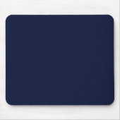 Midnight Navy Blue Solid Color Muismat (Voorkant)