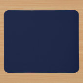 Midnight Navy Blue Solid Color Muismat