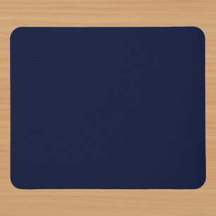Midnight Navy Blue Solid Color Muismat