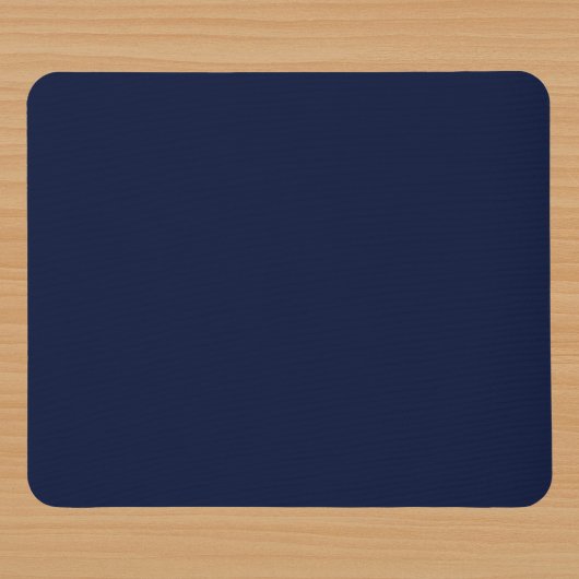 Midnight Navy Blue Solid Color Muismat