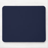 Midnight Navy Blue Solid Color Muismat (Voorkant)