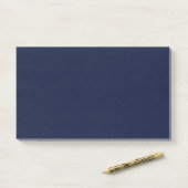 Midnight Navy Blue Solid Color Post-it® Notes (Op bureau)