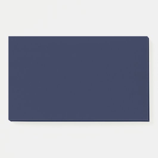 Midnight Navy Blue Solid Color Post-it® Notes (Voorkant)
