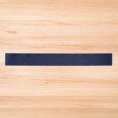 Midnight Navy Blue Solid Color Satijnen Lint