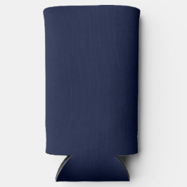 Midnight Navy Blue Solid Color Seltzer Blikjeskoeler
