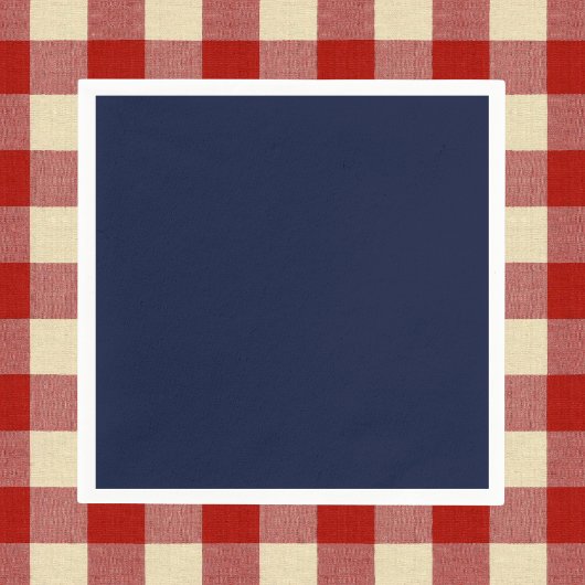 Midnight Navy Blue Solid Color Servet