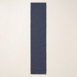 Midnight Navy Blue Solid Color Sjaal<br><div class="desc">Midnight Navy Blauw Effen Kleur Moderne Kleur.</div>