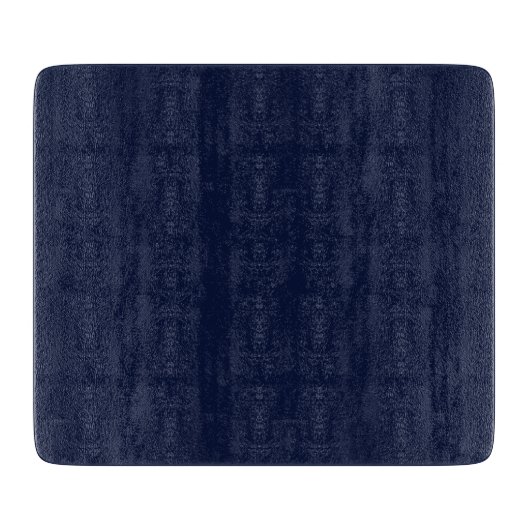 Midnight Navy Blue Solid Color Snijplank (Voorkant)