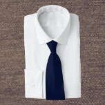 Midnight Navy Blue Solid Color Stropdas<br><div class="desc">Midnight Navy Blue Solid Color</div>