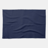 Midnight Navy Blue Solid Color Theedoek (Horizontaal)