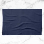 Midnight Navy Blue Solid Color Theedoek<br><div class="desc">Midnight Navy Blue Solid Color</div>