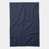 Midnight Navy Blue Solid Color Theedoek (Verticaal)