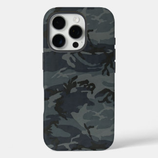 Midnight Navy digitale camo iPhone 16 Pro Hoesje