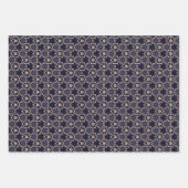 Midnight Navy en Gold Elegant Design Inpakpapier Vel (Voorkant)