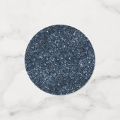 Midnight Navy Romance | Blue Satiny Grunge Damask Confetti (Kleine voorkant)