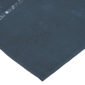 Midnight Navy Romance | Blue Satiny Grunge Damask Korte Tafelloper (Hoek)