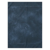 Midnight Navy Romance | Blue Satiny Grunge Damask Tafelkleed (Voorkant)