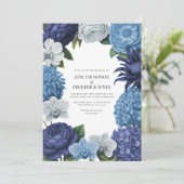 Midnight Navy, Steel Blue & Eucalyptus Grey Kaart (Staand voorkant)