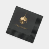 Midnight New Year's Eve Ball Folie Servetten (Links)