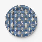 Midnight Nordic Noël! Papieren Bordje (Voorkant)