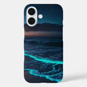 Midnight Ocean Glow iPhone 16 Hoesje