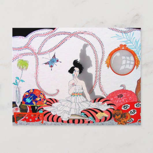 Midnight of de Fashionable Apartement. Briefkaart (Voorkant)