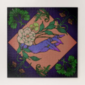 “Midnight Offering” – Botanical Hand & Bloom  Legpuzzel (Horizontaal)