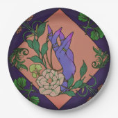 “Midnight Offering” – Botanical Hand & Bloom  Papieren Bordje (Voorkant)