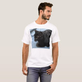 Midnight on Blue (Black Cat) T-shirt (Voorkant volledig)