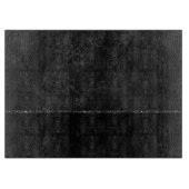 Midnight Onyx Romance | Black Satiny Grunge Damask Snijplank (Voorkant)