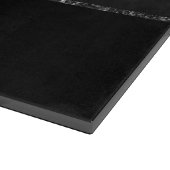 Midnight Onyx Romance | Black Satiny Grunge Damask Snijplank (Hoek)