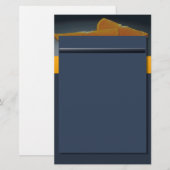 Midnight Oranje Stationery Briefpapier (Voorkant / Achterkant)